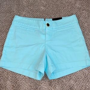 blue shorts